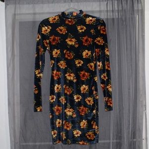 Floral long sleeve dress